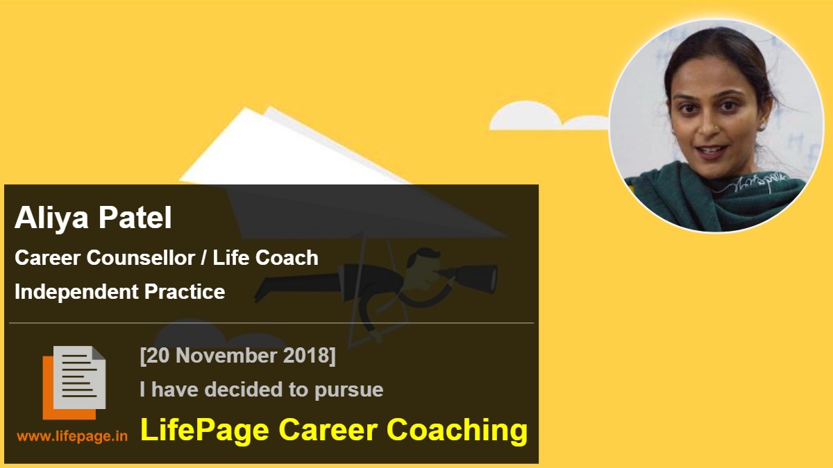 Aliya Patel | Working Professional Testimonial | LifePage Career Plan